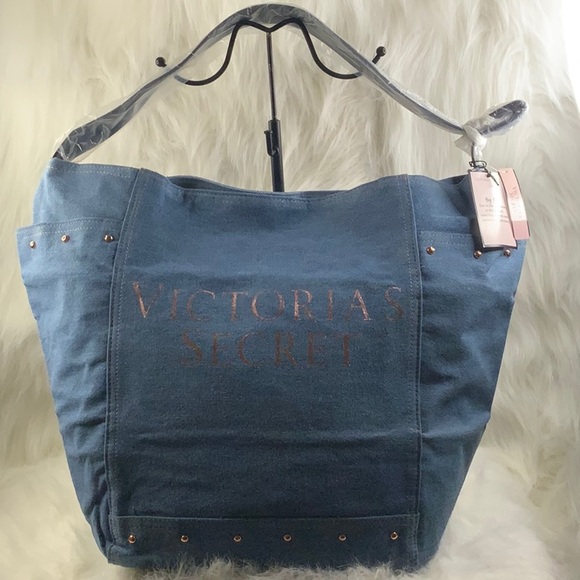 Victoria's Secret Handbags - Victoria's Secret Denim Tote Bag (NWT)